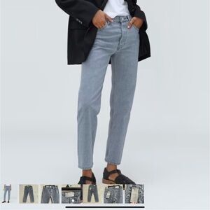Everlane The Relaxed Straight Fit Cotton Jean Gray button fly size 29 R